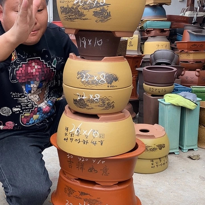 紫砂花盆宜兴紫砂