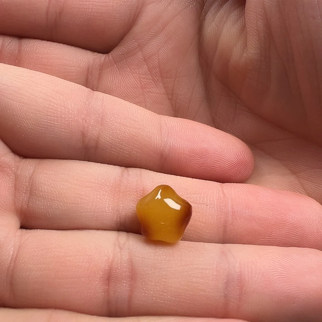 蜜蜡颈饰未镶嵌星星（打孔不退换）