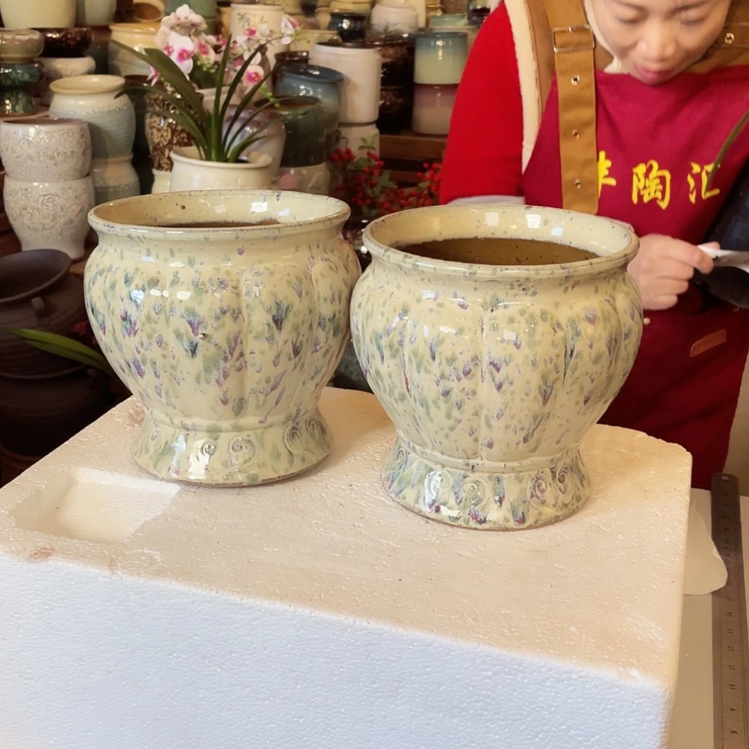 紫砂花盆高度20口径18