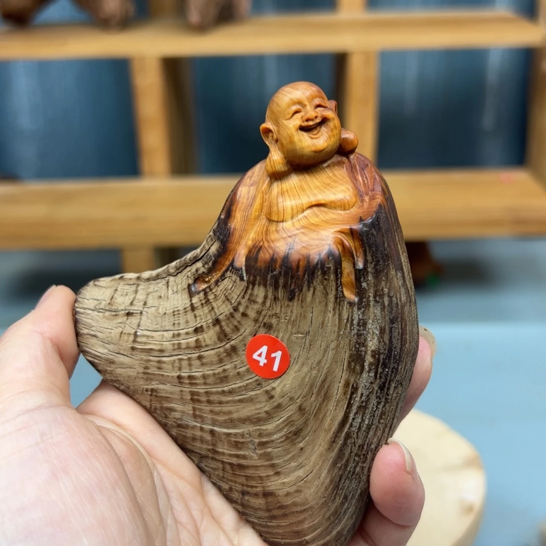 乌***苏木崖柏木摆件手把件，