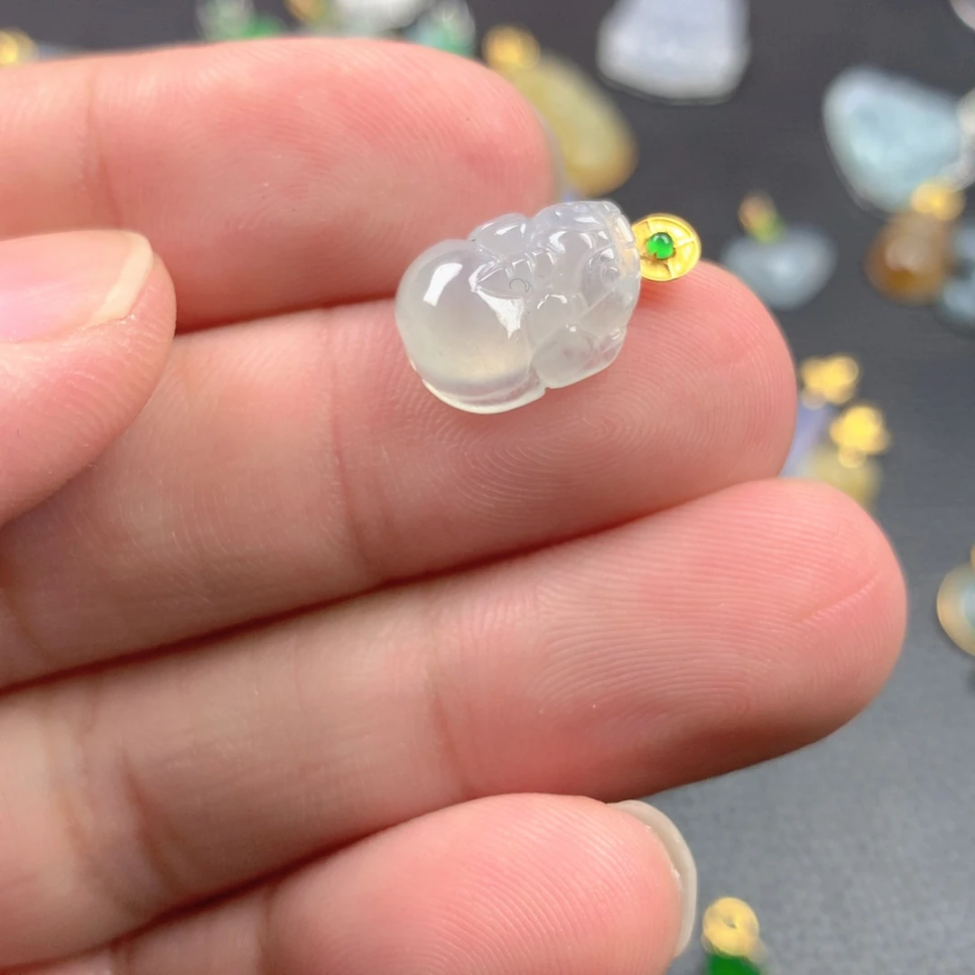 【闪购商品】颈饰18K金镶嵌翡翠翡翠