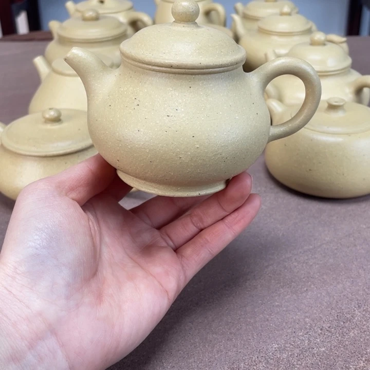 本山绿泥茶壶潘壶170毫升