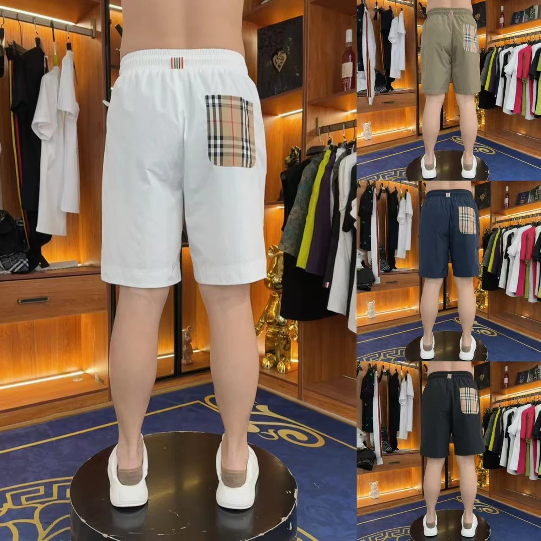 2025夏季新款男士吸汗速干短裤简约百搭五分裤潮流印花休闲裤