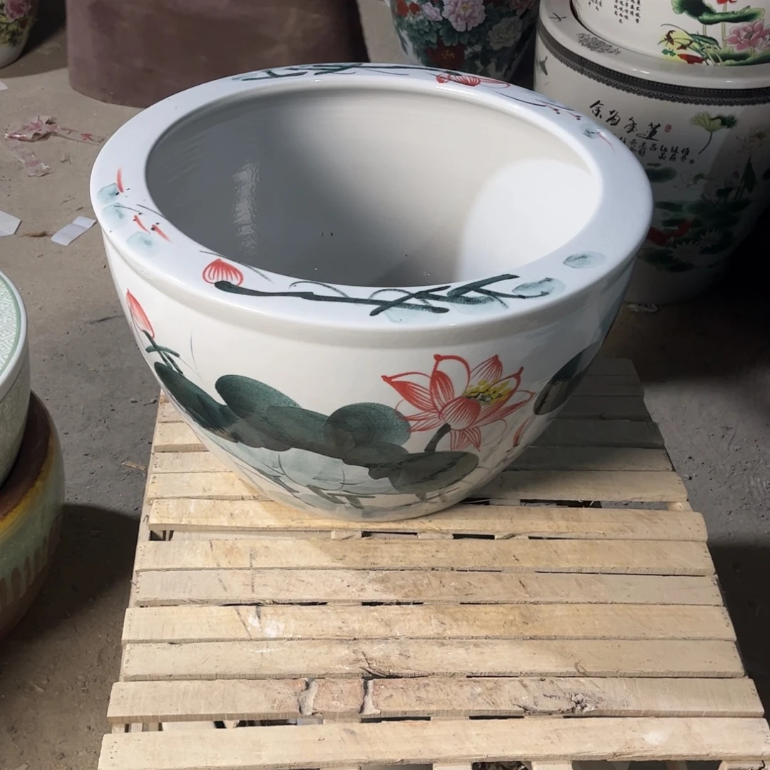 瓷片平口红荷花50.888888
