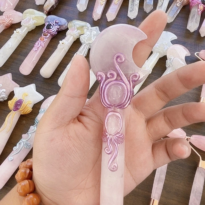 兔***呦未镶嵌珠宝半成品水晶水晶