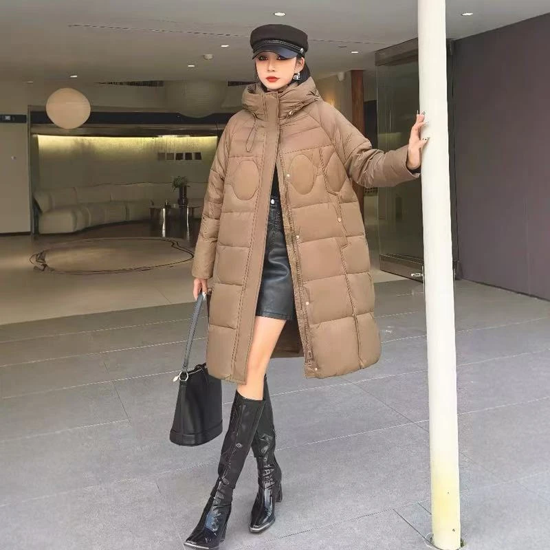 A046羽绒服咖啡色（M衣长94左右）