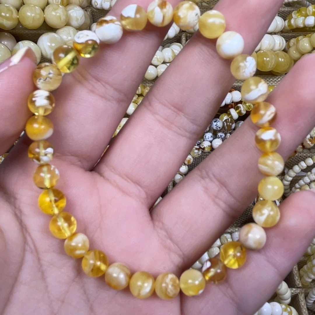 手绳琥珀未镶嵌6.3m