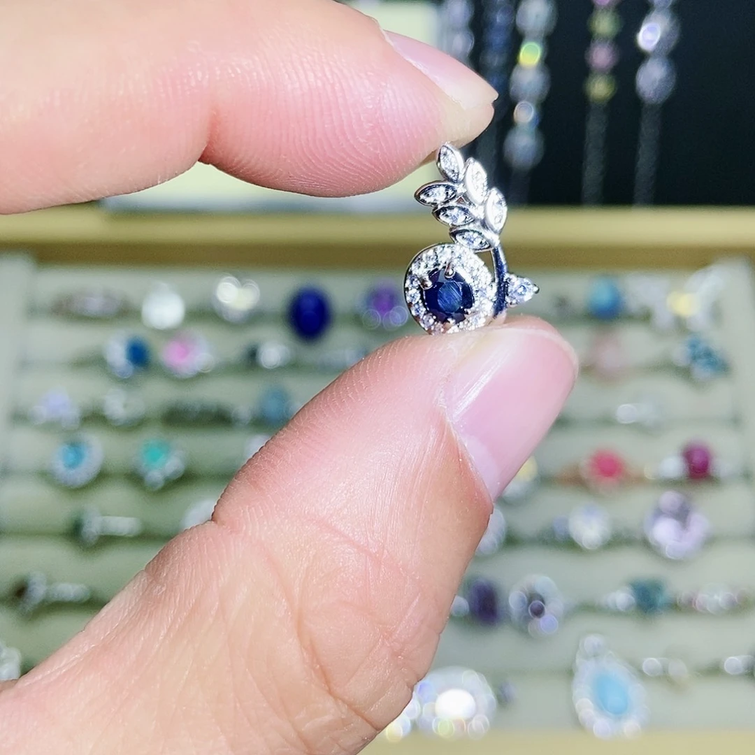 【闪购商品】吊坠(不含链)蓝宝石未镶嵌