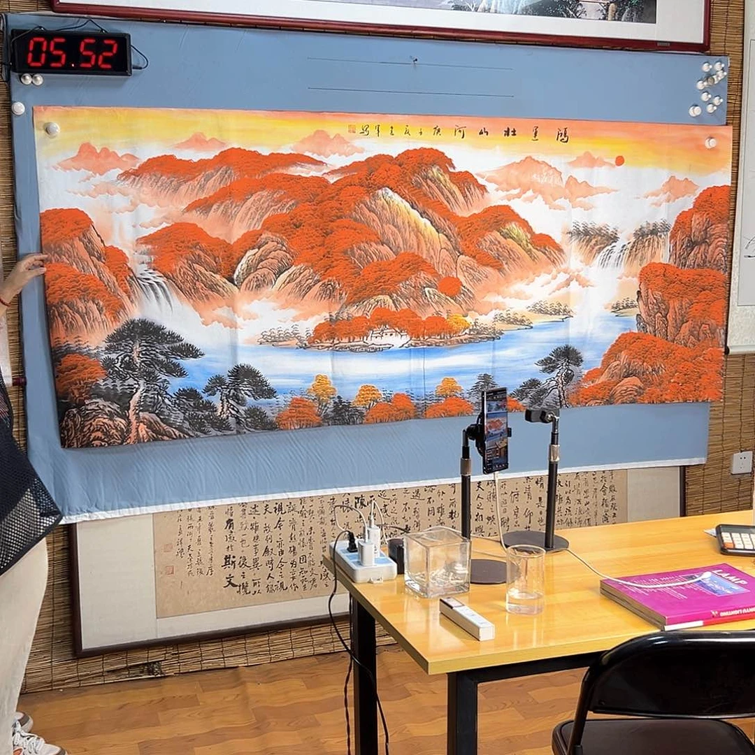 国画552 牡丹之花之叶的颜色与叶相似