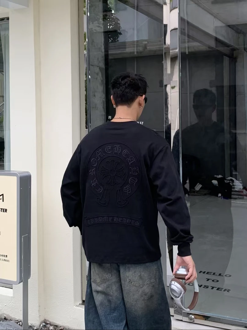 8816 小克家轻奢高级感重磅长袖T恤卫衣（男女同款）