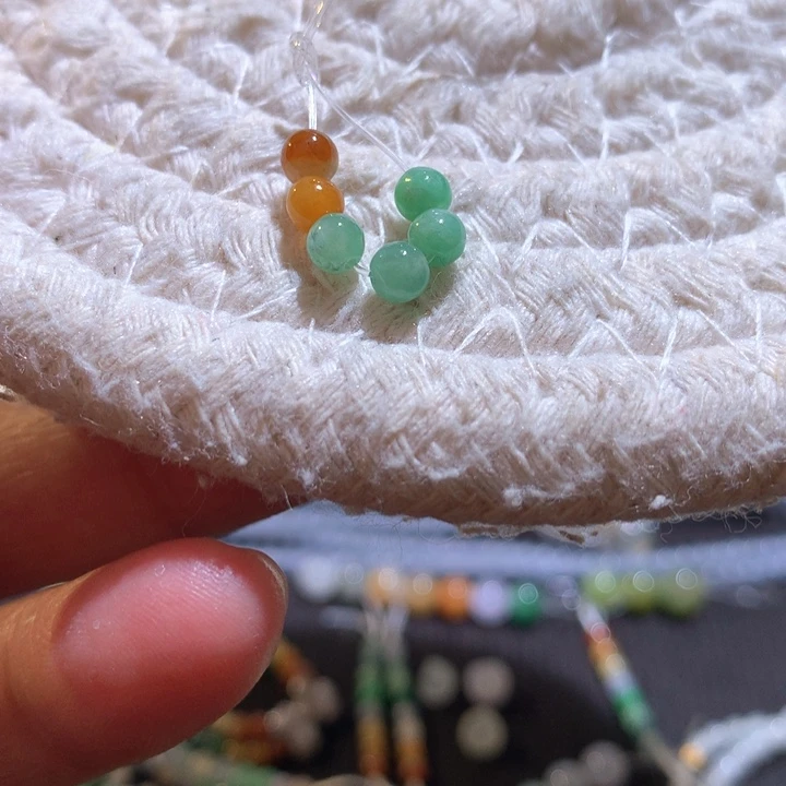 定制翡翠未镶嵌六颗一组