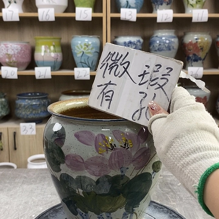 缸23xc景德镇陶瓷花盆