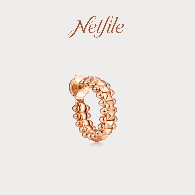 铜合金耳饰 Netfile【单排铆钉耳环】NF504R030