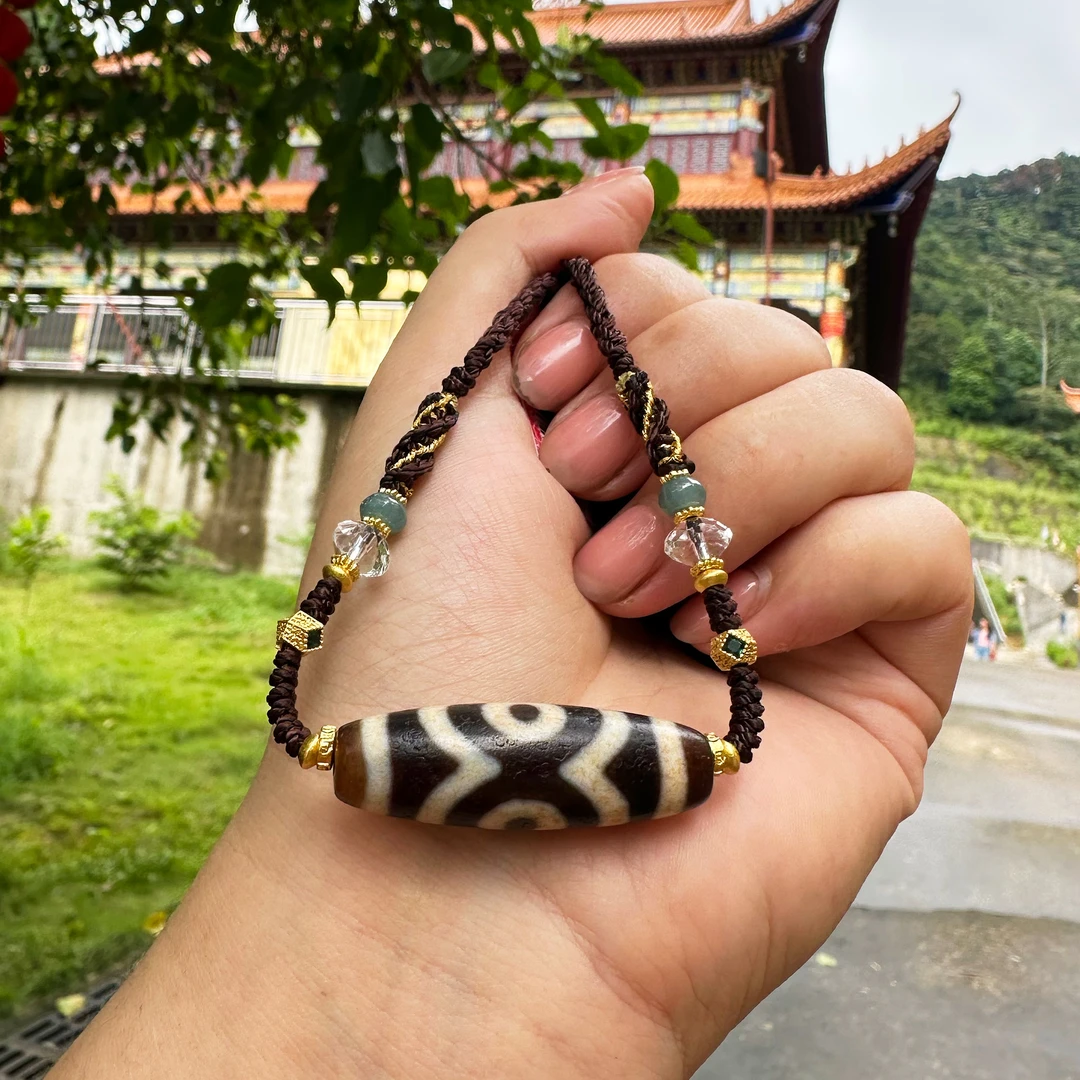 黑白荧光多款式天珠项链O7LAZ