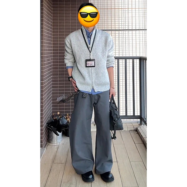 WEERE美式立领开衫毛衣男秋冬季慵懒风高级感外套cleanfit针织衫