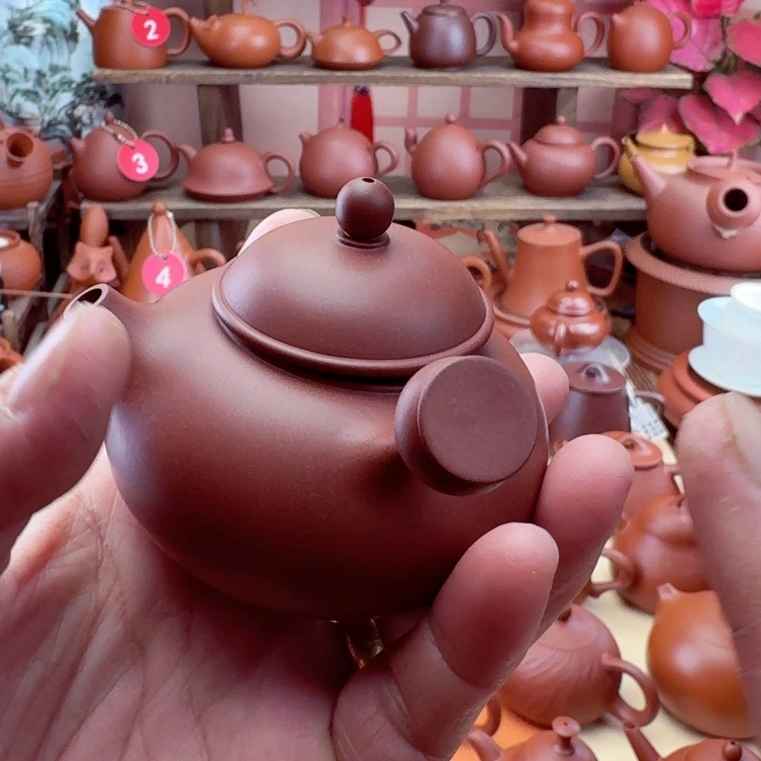 紫砂茶壶3***7侧把110 CC手拉
