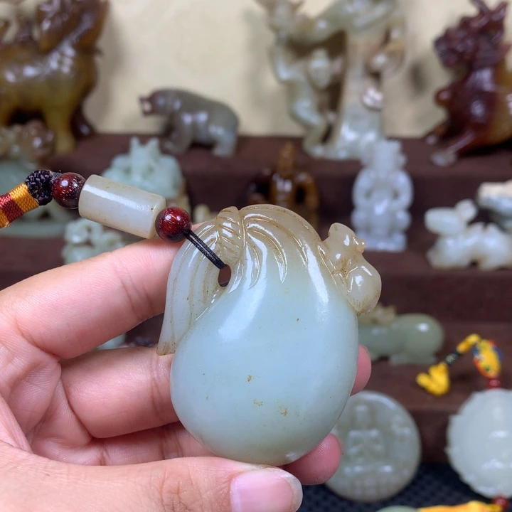 文***理未镶嵌和田玉把件