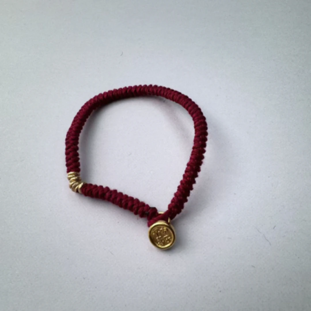 钨金手链 手工编绳简易盘缠手链