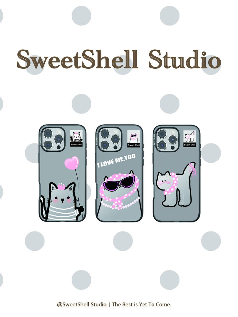 Sweet Shell 【三只小猫】适用于苹果防摔个性手机壳