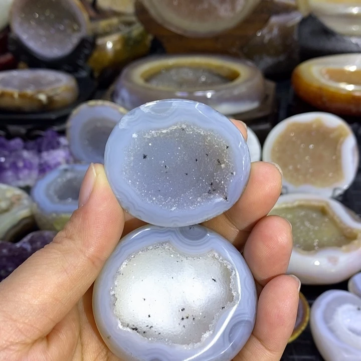 未镶嵌珠宝半成品水晶雪景盆