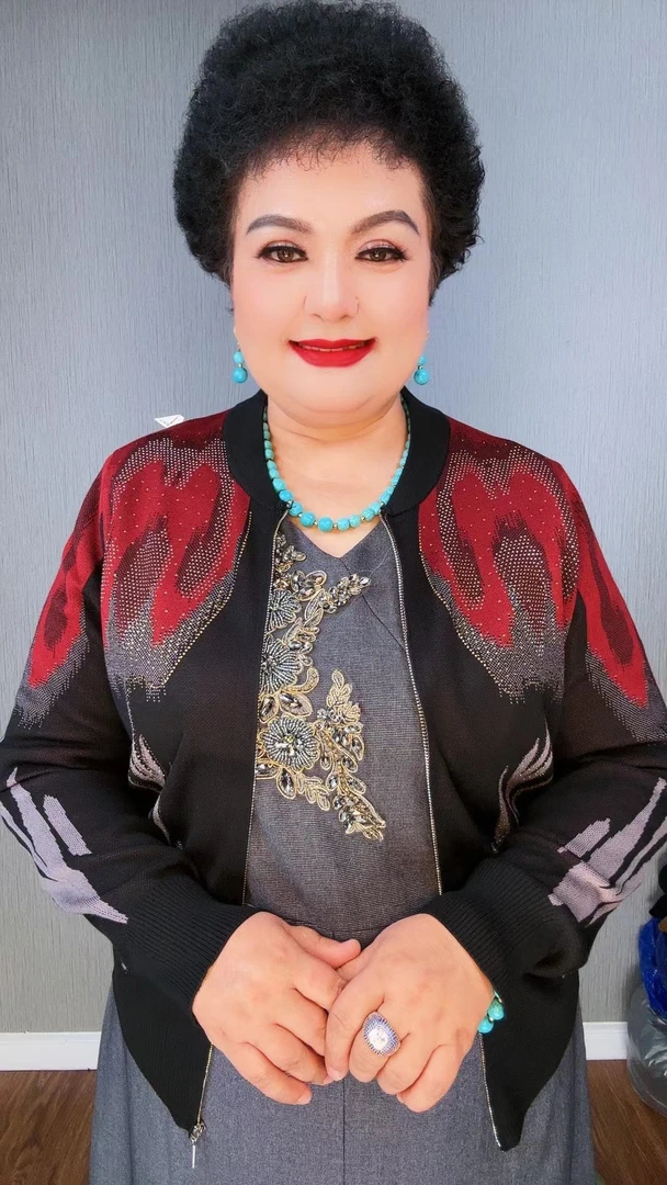 短款开襟秋季薄款厚款圆领短外套上衣民族风艾提来丝花型开衫时尚