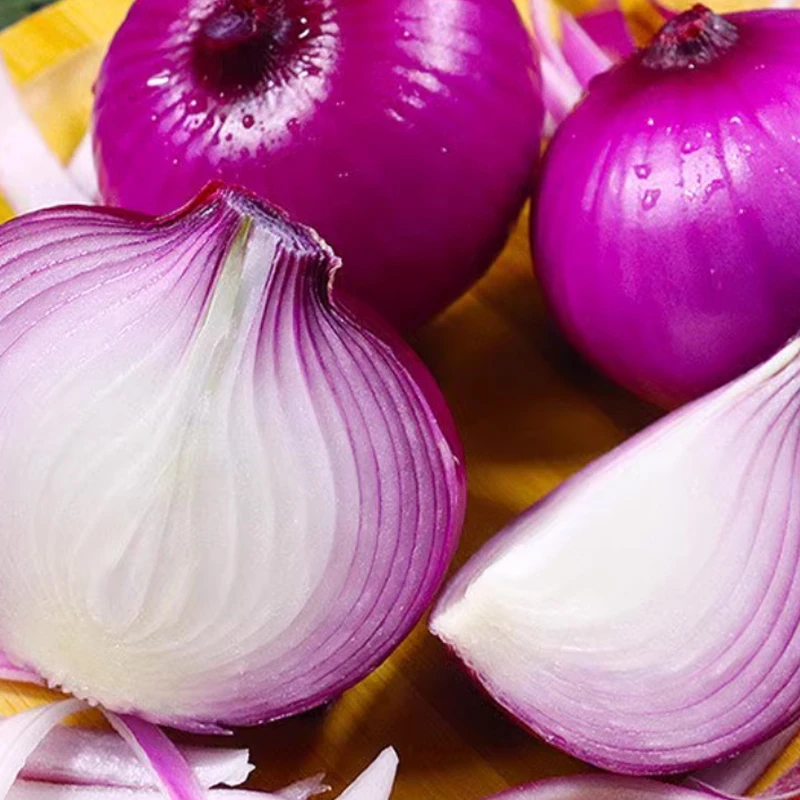 河南新鲜现挖紫皮洋葱可生吃炒菜凉拌的水果洋葱