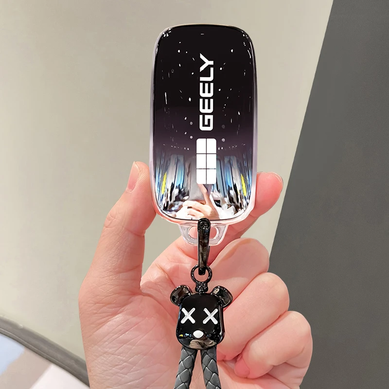 吉利银河星耀8钥匙套L7高档L6汽车扣E8/E5/A7包星舰7豪享壳PHEV链