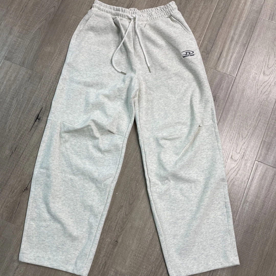 DG607两色 太舒服了 磨毛绒质地两色弯刀褶皱卫裤