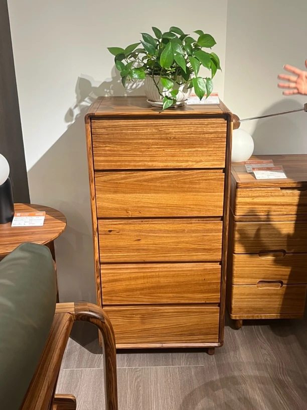 嘉城 旋律系列原木色五斗柜