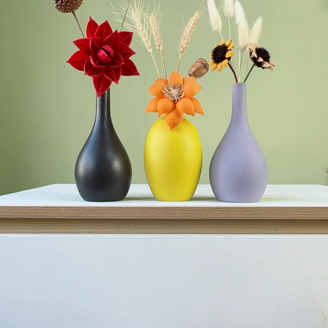 摆件花瓶带花高度20-30厘米左右