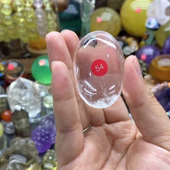 石材天然白水晶摆件