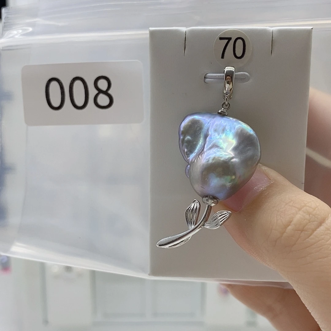 颈饰合金淡水珍珠