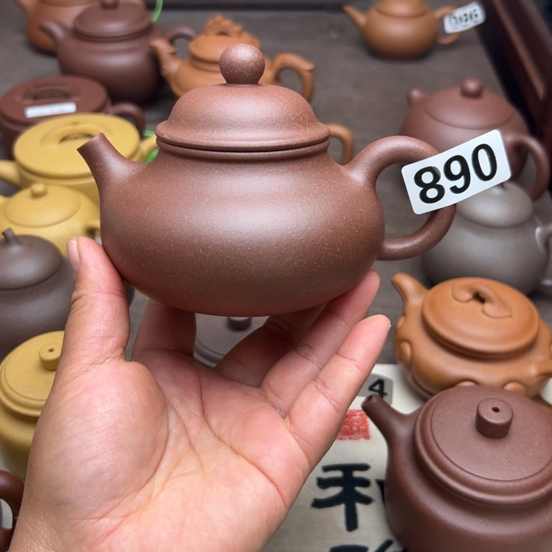 紫砂茶壶紫泥半手工300cc左右