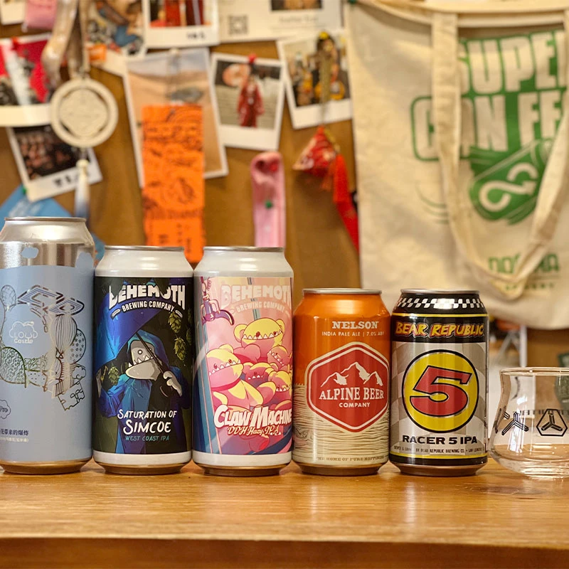 仅1套 酒花类5只装 送杯子  精酿啤酒