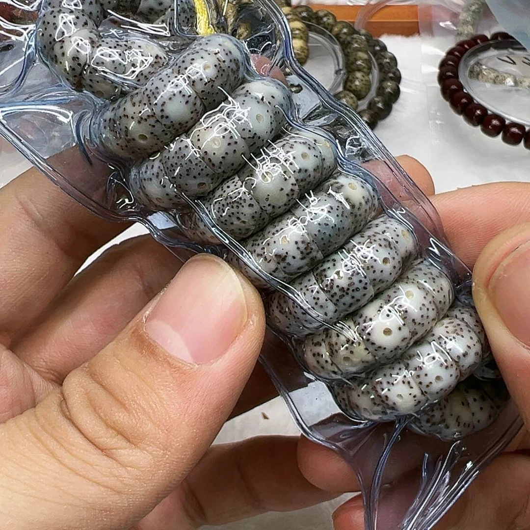 星月菩提手串62荣耀糯冰石玉星月猪大肠108%9