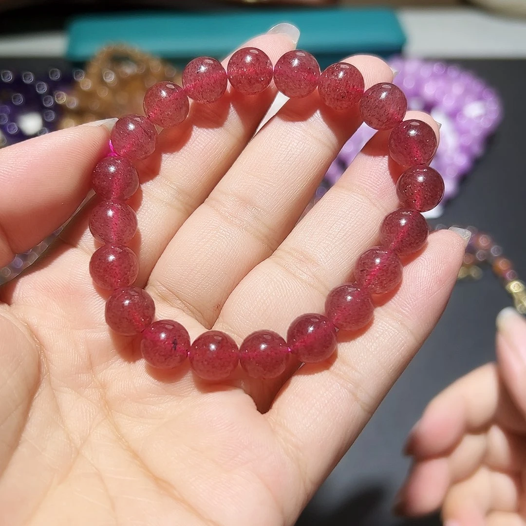 未镶嵌手链水晶草莓晶28号