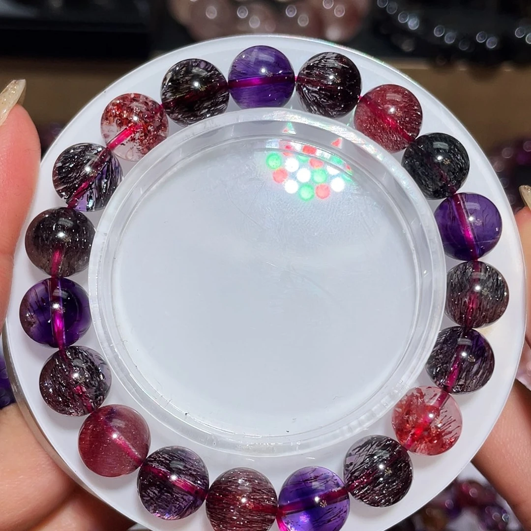 未镶嵌手链水晶黑加仑10