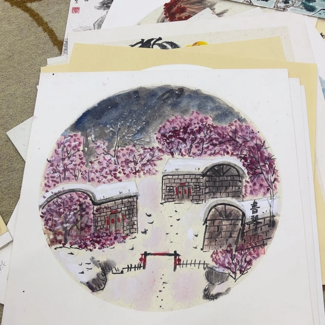 国画38-38卡纸作品童