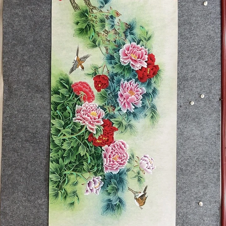 国画手绘国画富贵吉祥