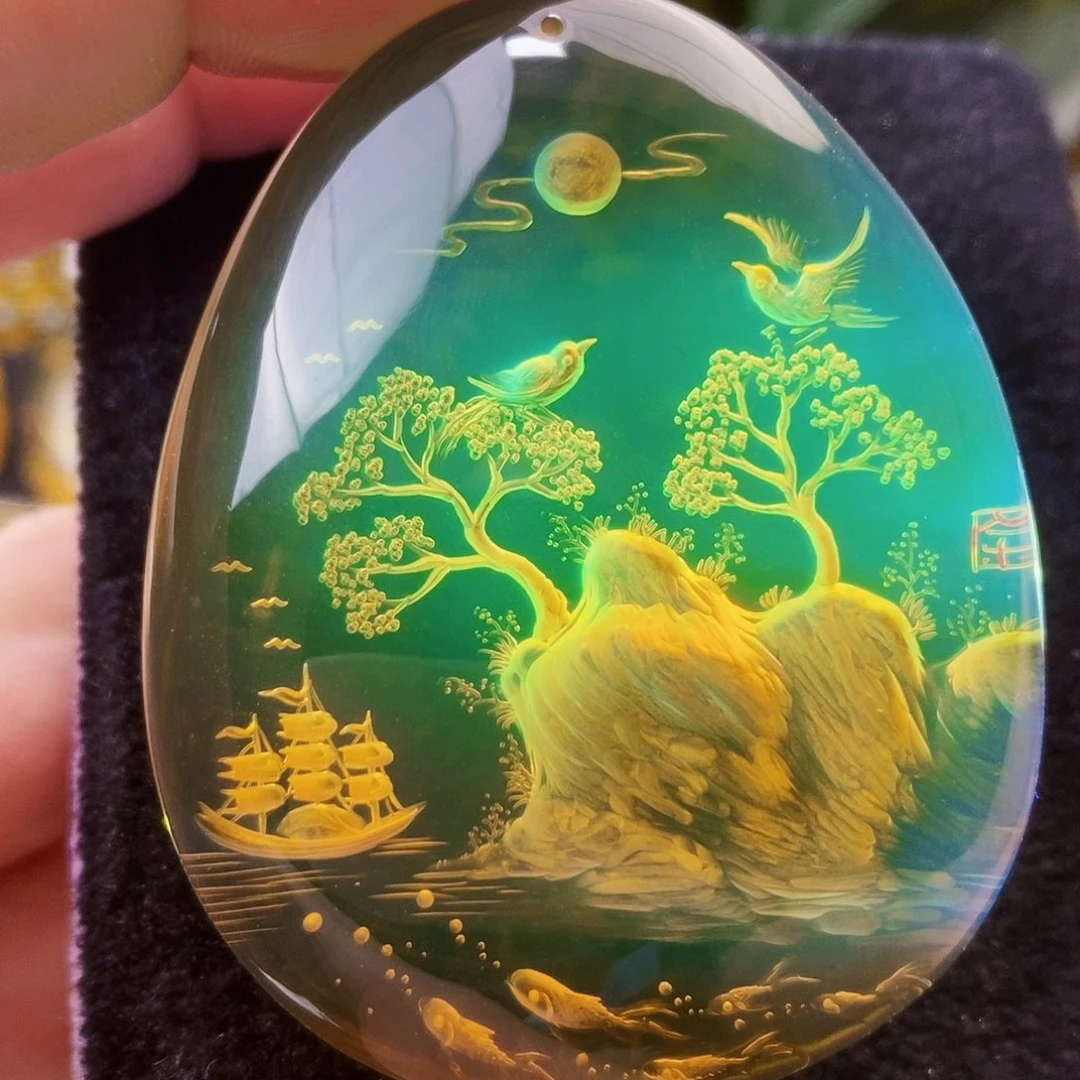 【闪购商品】蓝珀吊坠(不含链)未镶嵌