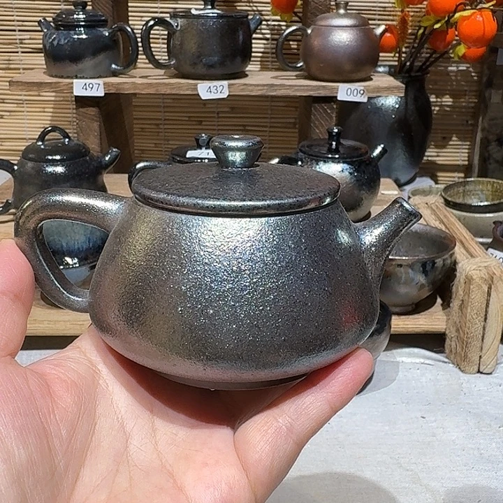 杯建水紫陶紫泥柴烧壶