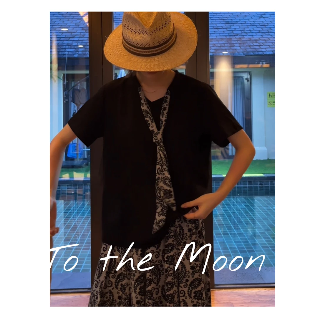 UpSd 原创【塞纳河畔草履】设计丝巾开叉显瘦休闲宽松简约短袖T恤