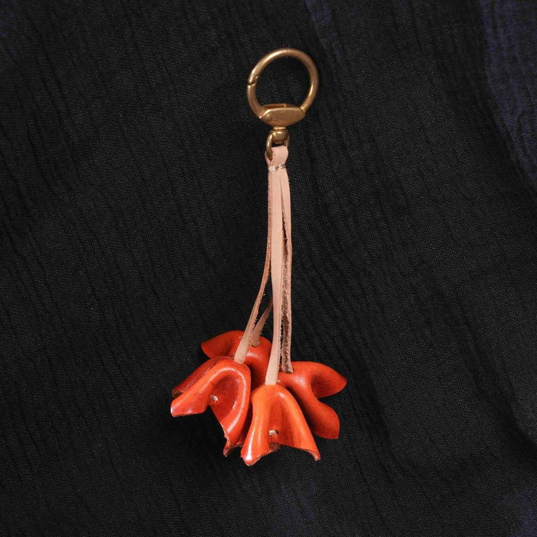 制道手工皮具 可爱串串花花00258