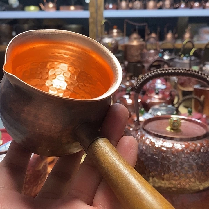 手工制作紫铜壶工艺