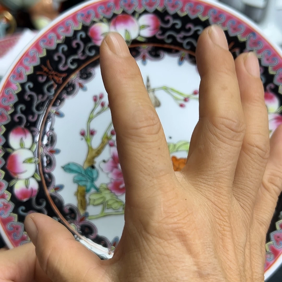 盘景德镇陶瓷粉彩盘