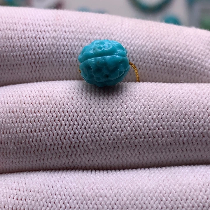 绿松石未镶嵌珠宝奇石9.5mm