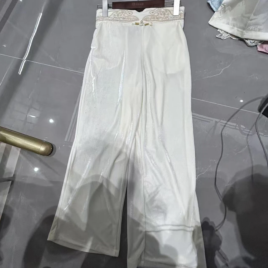 耀阳夫妇【丝绒裤】QFW046新中式复古时尚裤