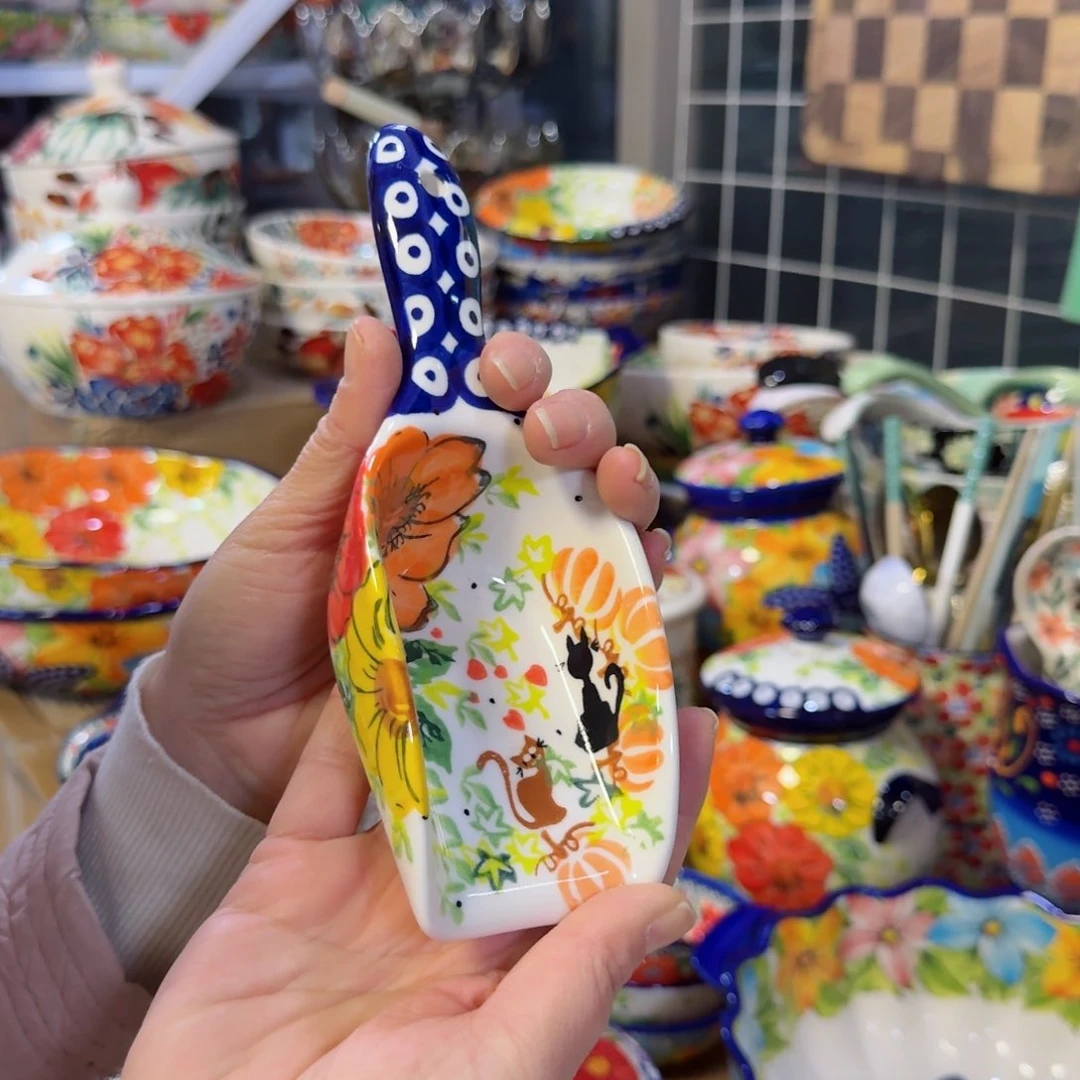 瓷片南瓜猫手柄铲一只