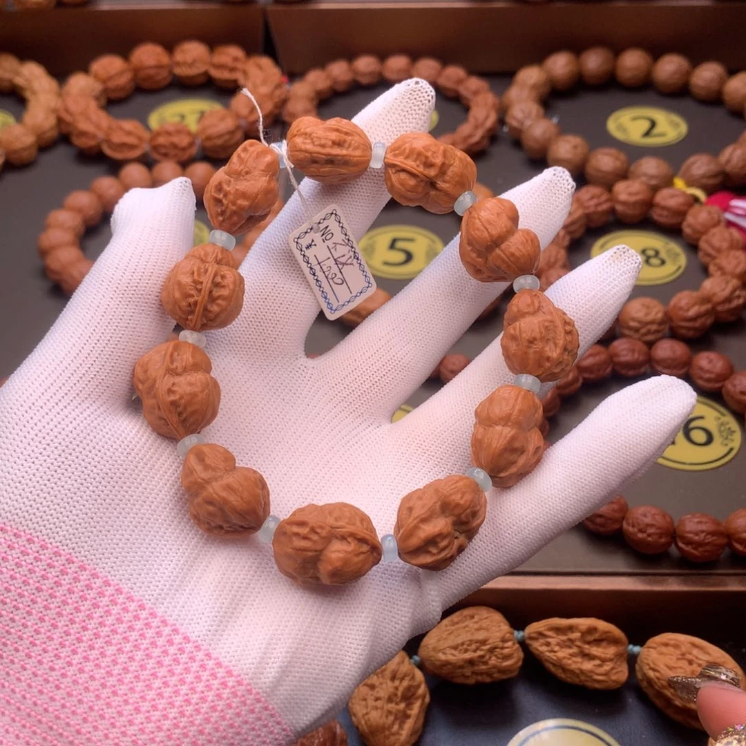 文玩核桃手串野生小鸟