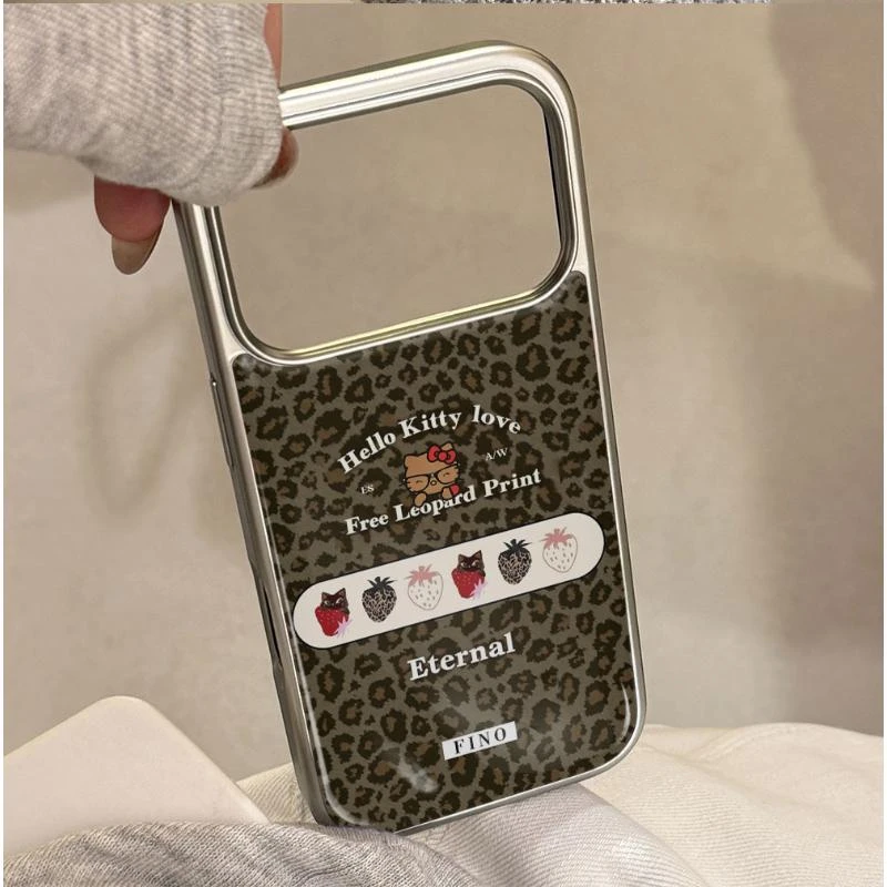 潮流艺术感豹纹手机壳适用苹果17/16/15/14ProMax创意软壳滴胶壳